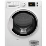 Secadora - HOTPOINT NTM1182SKEU, Bomba de calor, 9 kg, 14 programas, Blanco