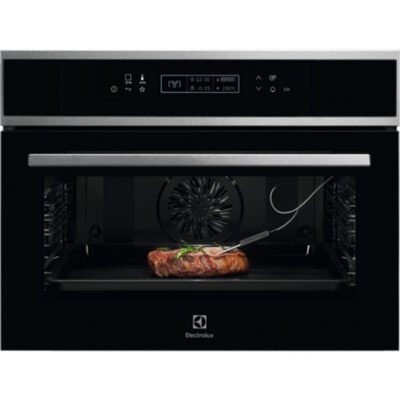 ELECTROLUX Horno multifunción – ELECTROLUX EVE8P21X, Integrable, Pirolítico, 43 l, 59,5 cm, Negro