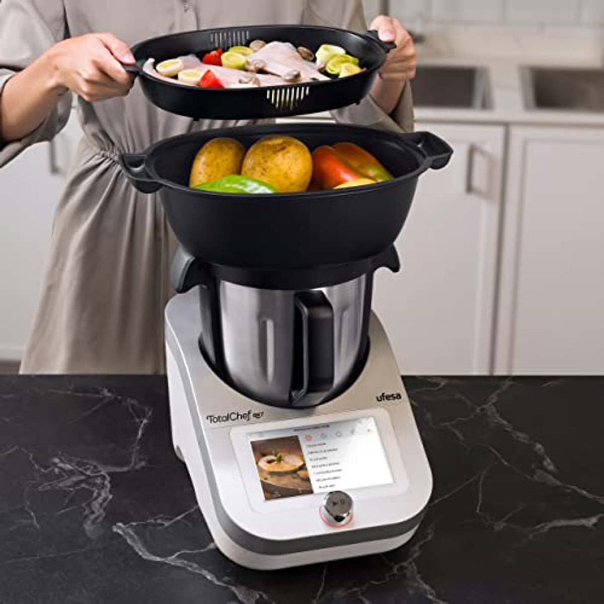 UFESA Robot de cocina - UFESA RK7, 2000 W, Negro - Imagen 6
