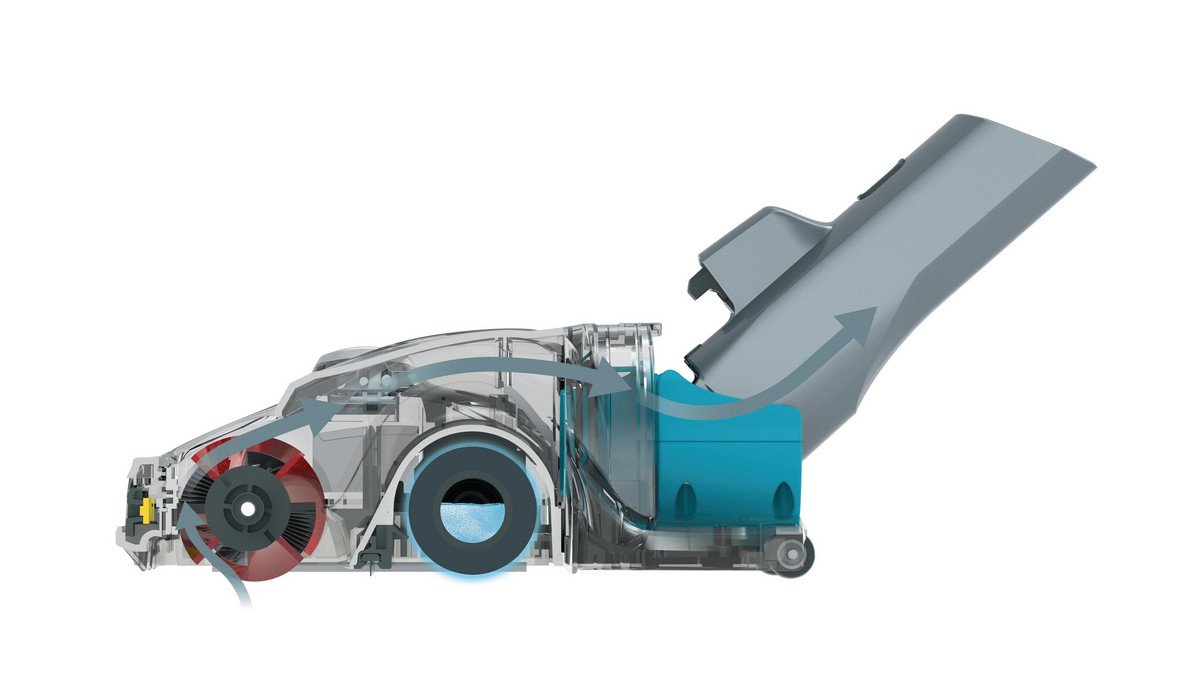HOOVER Aspirador escoba - HOOVER H-Free 500 Hydro Plus HF522YSP 011, 80 V, Potencia de succión 75 W, Depósito 0,45 l, Autonomía 45 min, Gris - Imagen 3