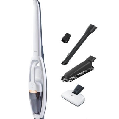 AEG Aspirador de mano – AEG 900277631, 21,6 V, Depósito 0,3 l, Blanco