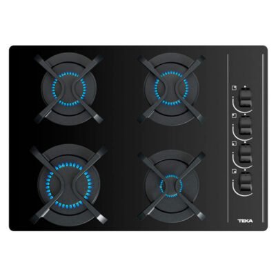 TEKA Placas de coccion – TEKA Encimera cirstalgas Teka GBC64003KBN NAT, Negro, 4 zonas, 4 zonas, 600 mm, Negro